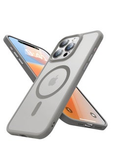 Compatible with iPhone 15 Pro Max Case Magnetic Clear Back Cover Slim Anti-Scratch Shockproof Protective Case Compatible with Magsafe for iPhone 15 Pro Max 6.7 inch