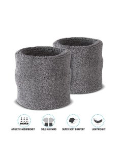Generic Joker Grey Sweat-Absorbent Sports Wristbands for Basketball, Running, and Football  - Image 3