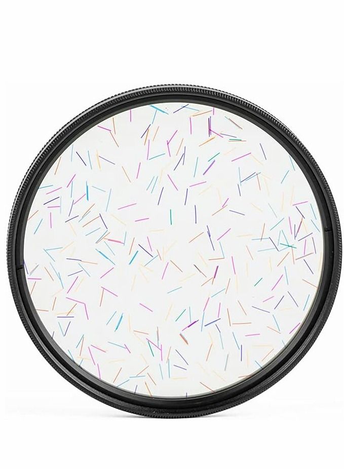 Y&D 77MM Camera Len Filter, Special Film Effect Filter Accessories, Colorful Starlight Effect, Widescreen Polarizer for Professional Photography Lens (Colorful Starlight)  - Image 1