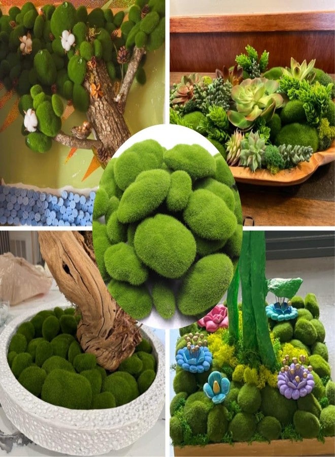 DoubleWood Artificial Moss Rocks (4 Sizes), 40 Pcs Decorative Moss Balls Green Mosses Decor for Bowls Filler, Wedding Decors, Centerpiece, Floral Arrangements, Fairy Gardens and Crafting (Pack of 40) - Image 5