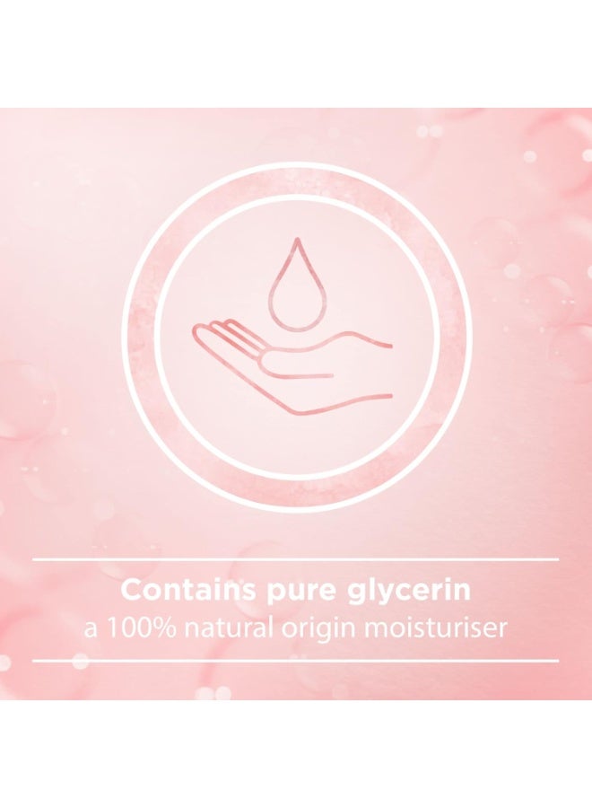 Johnson's Anti-Bacterial Almond Blossom Body Wash Washes Away Germs & Preserves Skin Moisture 400ml - Image 3