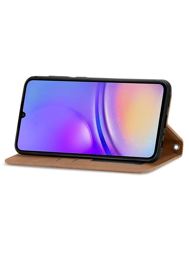 S-TOP Case For Samsung Galaxy A06 Retro Skin Feel Magnetic Leather Phone Case - Image 4