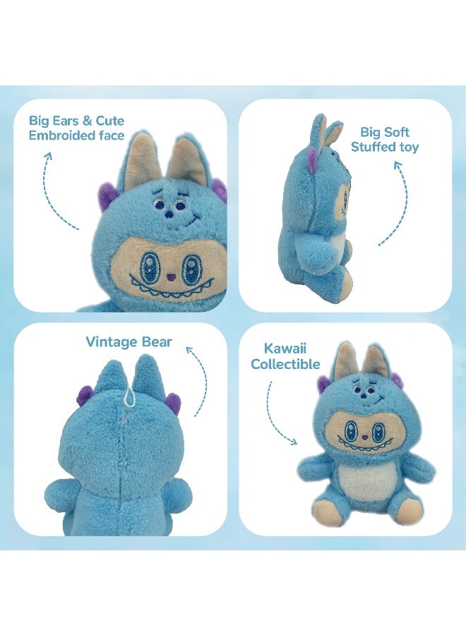Galaxy Toys Hugsypuff 23Cm Plush Fabric Doll Soft Mini Stuffed Toy With Big Ears And Embroidered Face Labubu Inspired Vintage Bear Kawaii Little Monster Collectible  - Image 2