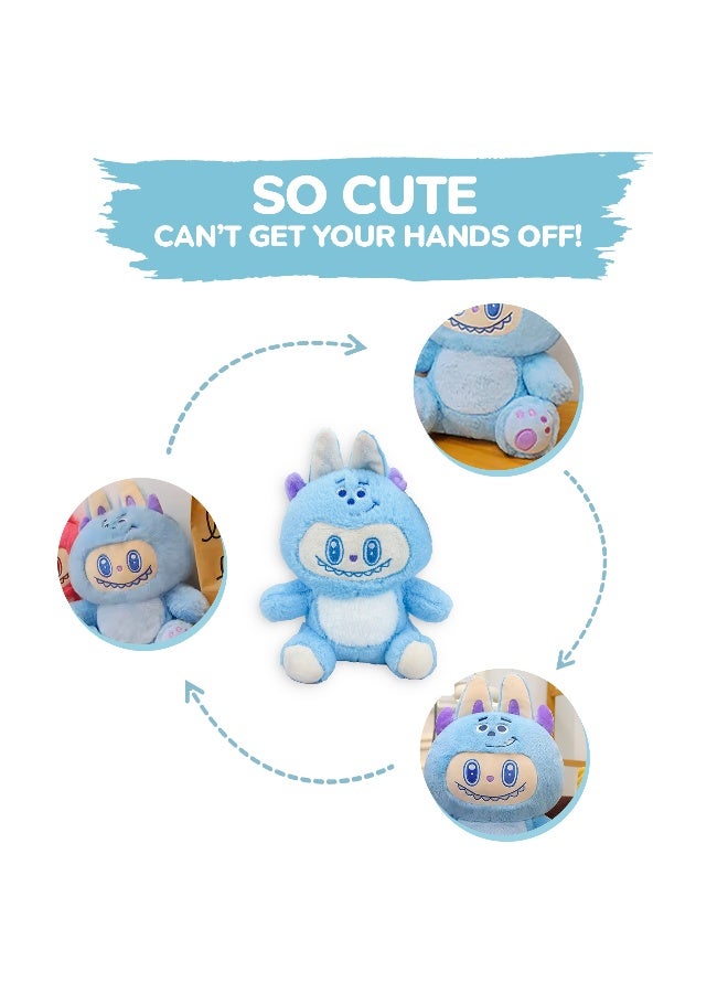 Galaxy Toys Hugsypuff 23Cm Plush Fabric Doll Soft Mini Stuffed Toy With Big Ears And Embroidered Face Labubu Inspired Vintage Bear Kawaii Little Monster Collectible  - Image 3