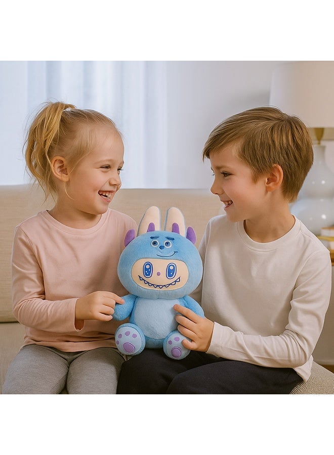 Galaxy Toys Hugsypuff 23Cm Plush Fabric Doll Soft Mini Stuffed Toy With Big Ears And Embroidered Face Labubu Inspired Vintage Bear Kawaii Little Monster Collectible  - Image 5