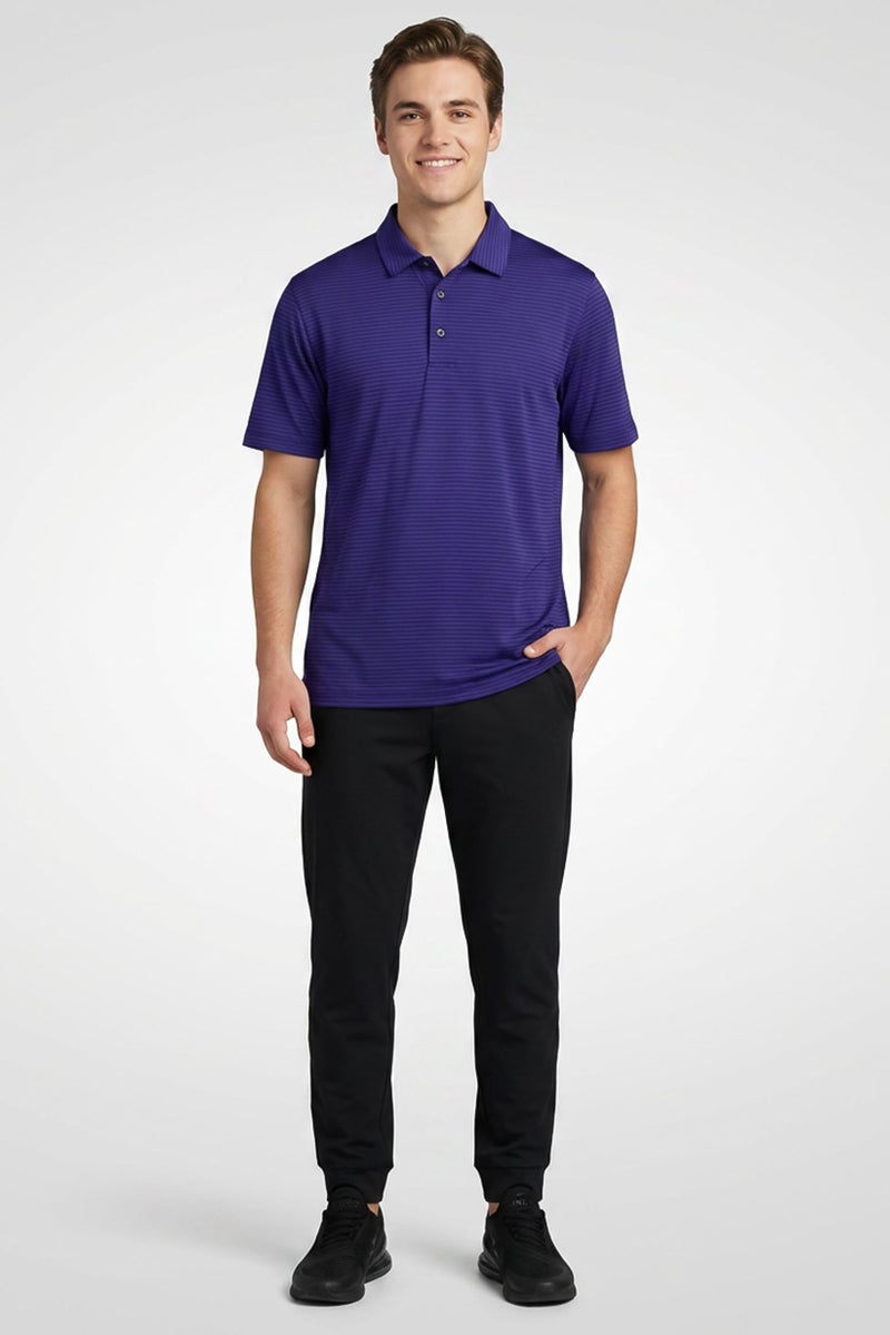 Greg Norman Men Sportswear Fit Short Sleeves Training Polo Shirt, Royal Blue - Image 2