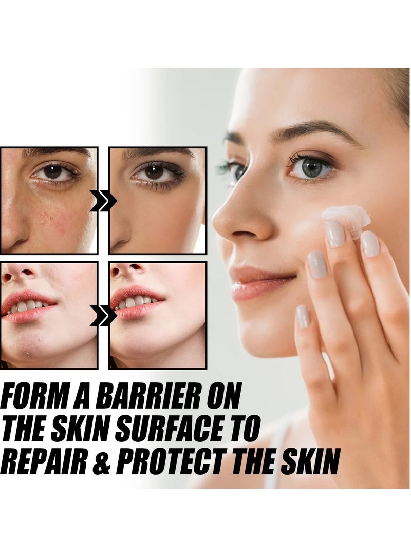 OUHOE Face Rosacea Treatment Cream, Fast Absorbing Anti Ageing Moisturizing Cream With Hyaluronic Acid,  Non Greasy Hydrating  Anti Wrinkle Barrier Repair Moisturizer Gel For Redness And Acnes  - Image 3