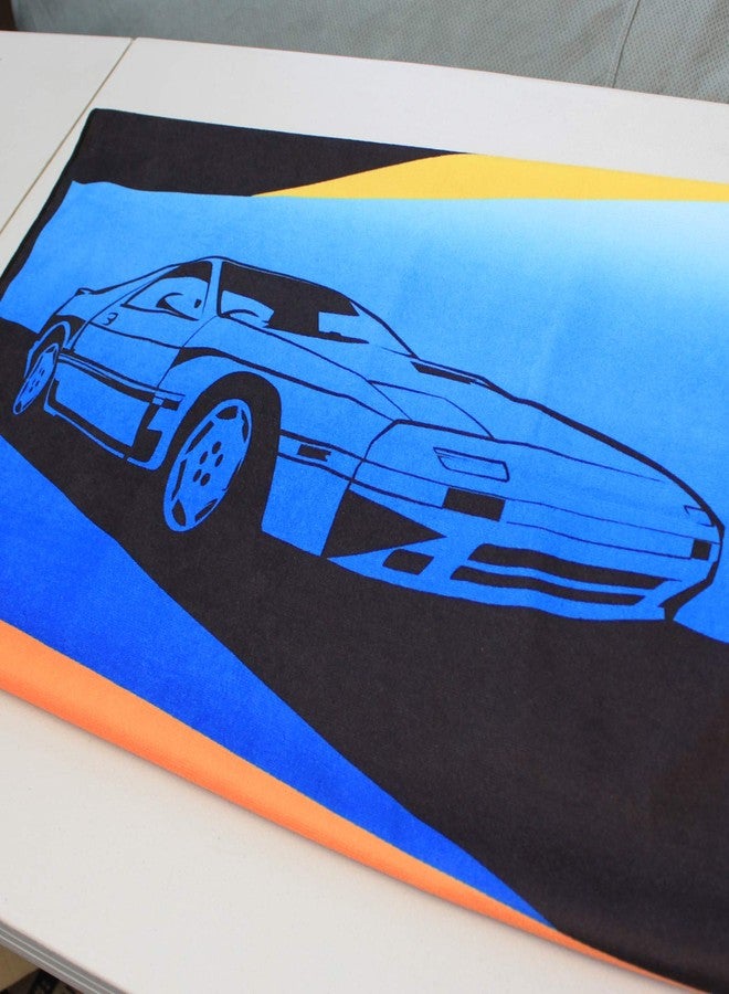 Rotary13B1 RX-7 Generations - Beach Towel - Yellow Blue Red - Image 4