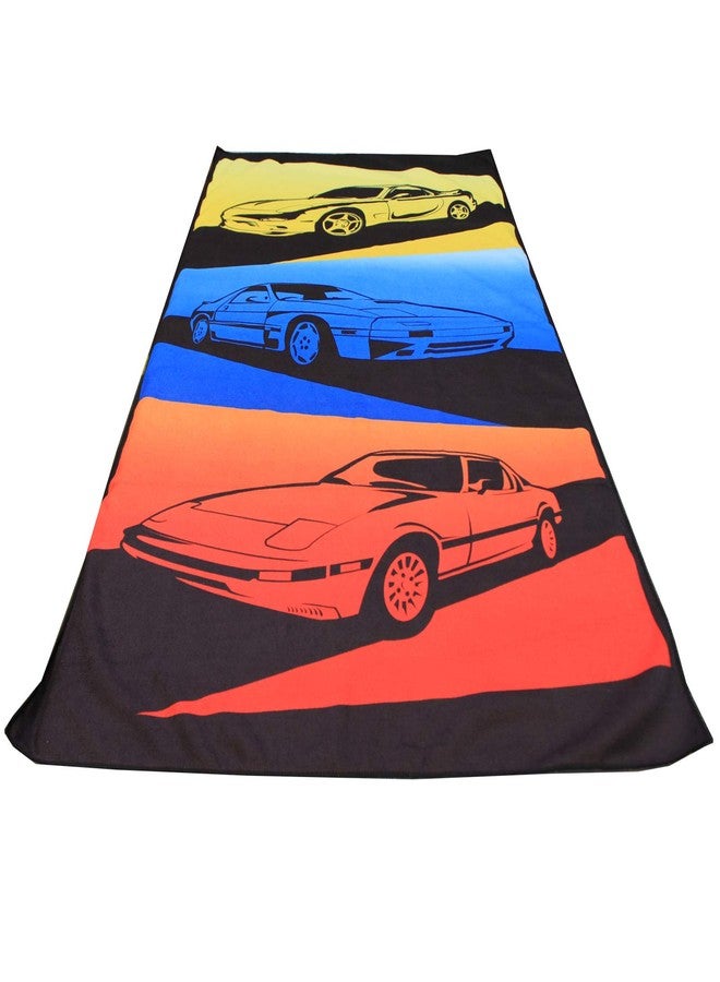 Rotary13B1 RX-7 Generations - Beach Towel - Yellow Blue Red - Image 2