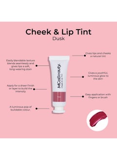 MCoBeauty Cheek And Lip Tint Luminous Pop Of Buildable Color Quickdrying And Longwearing Blurs The Lines Between A Dewy Gloss And A Stain Gives Skin A Youthful Glow Dusk 0.34 Oz  - Image 3