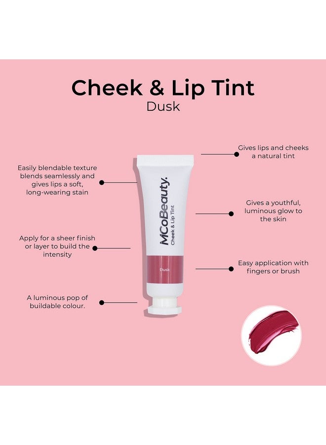 MCoBeauty لون الخدود والشفاه، لمسة مضيئة من اللون القابل للبناء، سريع الجفاف ويدوم طويلاً، يخفي الخطوط بين اللمعان الندي والبقع، يمنح البشرة توهجًا شبابيًا، لون داسك 0.34 أونصة - Image 3