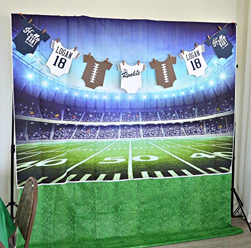 INRUI RUINI Football Field Photography Backdrop Football Field AuditoriumLight Themed Party Decorations Banner 7x5FT - Image 2