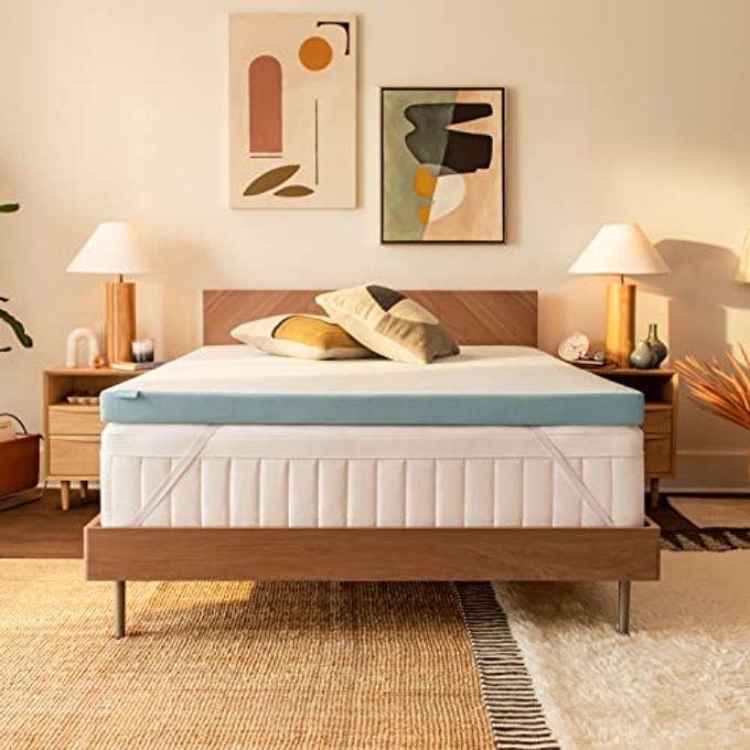 TEMPURPEDIC TEMPURADAPT COOLING 3INCH CALIFORNIA KING MATTRESS TOPPER MEDIUM LUXURY PREMIUM FOAM WASHABLE COVER MEDIUM COOLING TOPPERWHITE