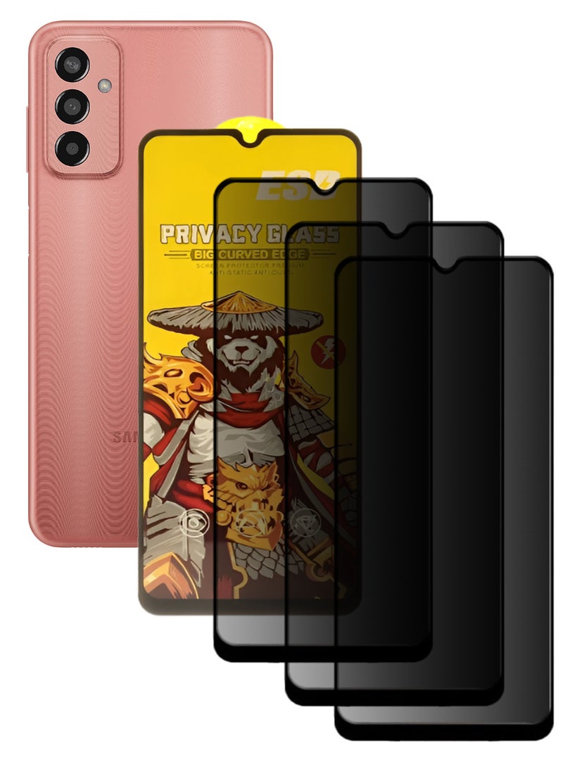 ESD 3 Pieces Tempered Dustproof Privacy Glass Screen Protector Compatible For Samsung Galaxy F13 - Image 1
