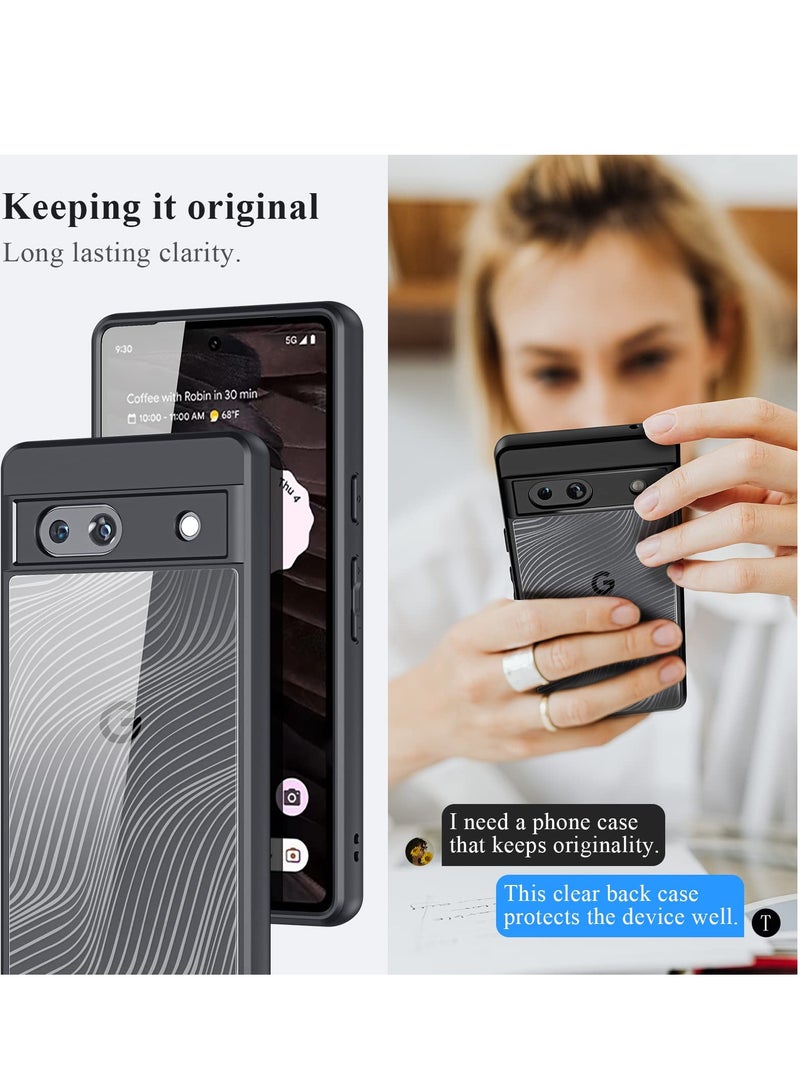 KASTWAVE for Google Pixel 7A 2023 5G Phone Case Slim Shockproof [Non-Yellowing][Military Grade Drop Protection]for Google Pixel 7a, Crystal Clear - Image 3