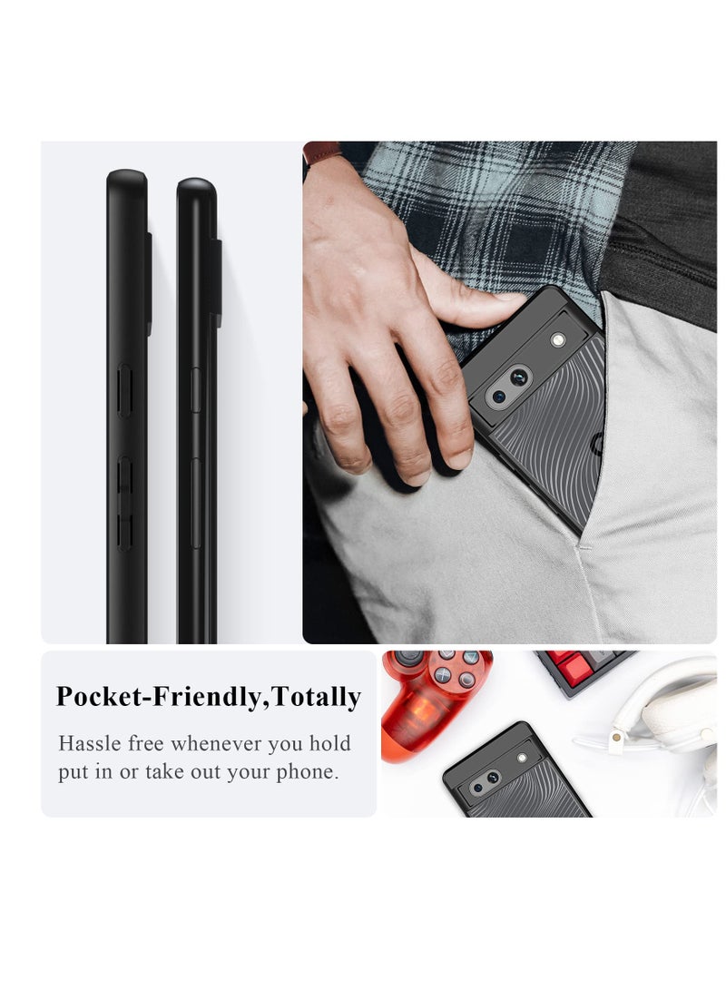 KASTWAVE for Google Pixel 7A 2023 5G Phone Case Slim Shockproof [Non-Yellowing][Military Grade Drop Protection]for Google Pixel 7a, Crystal Clear - Image 5