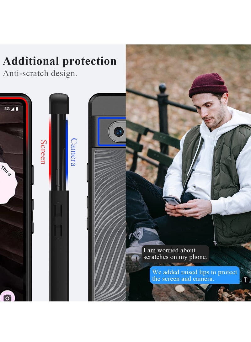 KASTWAVE for Google Pixel 7A 2023 5G Phone Case Slim Shockproof [Non-Yellowing][Military Grade Drop Protection]for Google Pixel 7a, Crystal Clear - Image 2