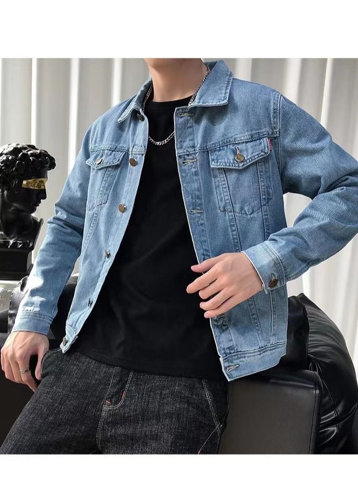Loquat Spring And Autumn Fashion Casual Denim Jacket  - Image 1