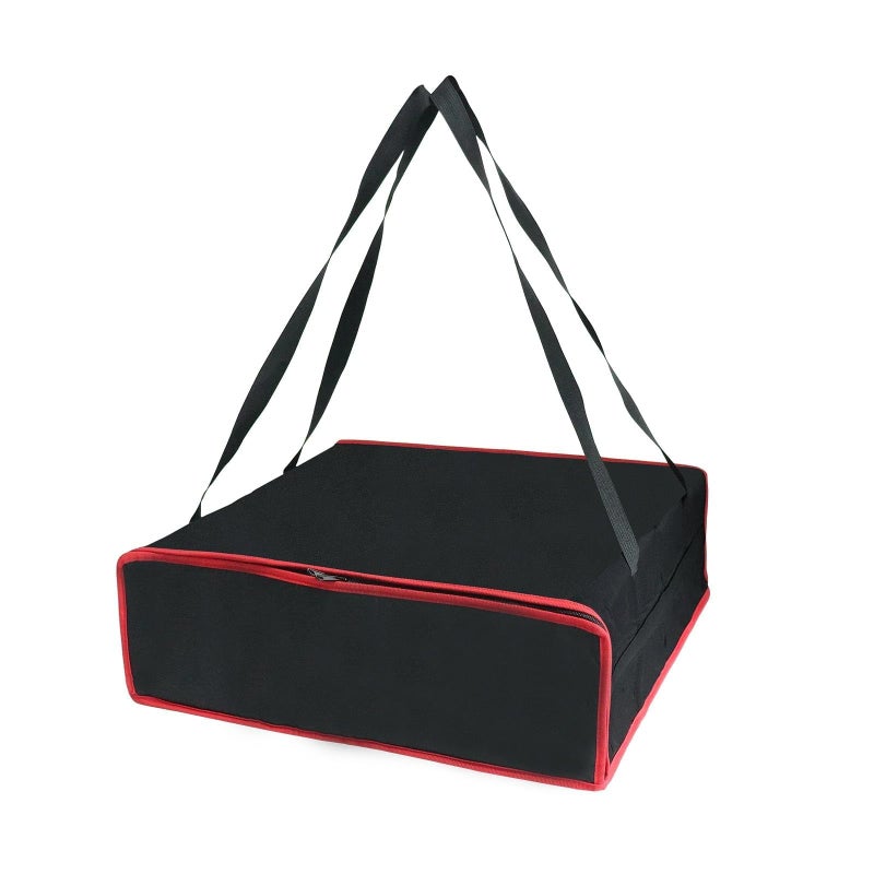 Bonnary Pizza Bags For Delivery, Insulated Pizza Warmer Carrier 20"x20"x6", Hot Food Delivery Personal & Professional Use - Black - Image 3