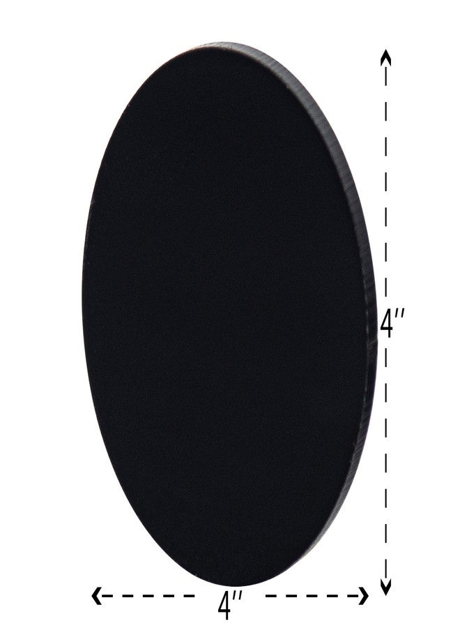 Marketing Holders 4 Pack 4” Black Circle Acrylic Plastic Discs DIY Clear Acrylic Tiles for Arts and Crafts Coasters Painting by Marketing Holders - Image 5