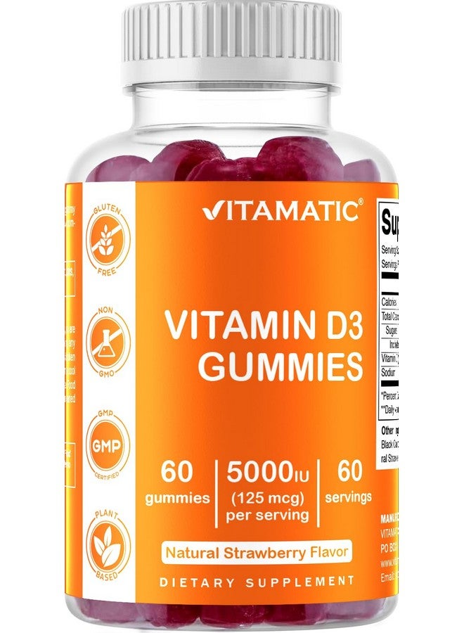 Vitamatic Vitamin D3 Gummies - 5000 IU Per Gummy - 60 Gummies - Image 1