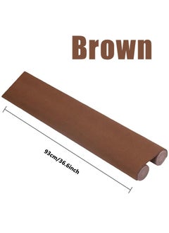 MLADEN Double Door Draft Stopper Weather Stripping Noise Blocker Window Breeze Blocker Foamed Cotton Door Bottom Noise Reduction Sealing Strip 93 Cm Brown  - Image 2