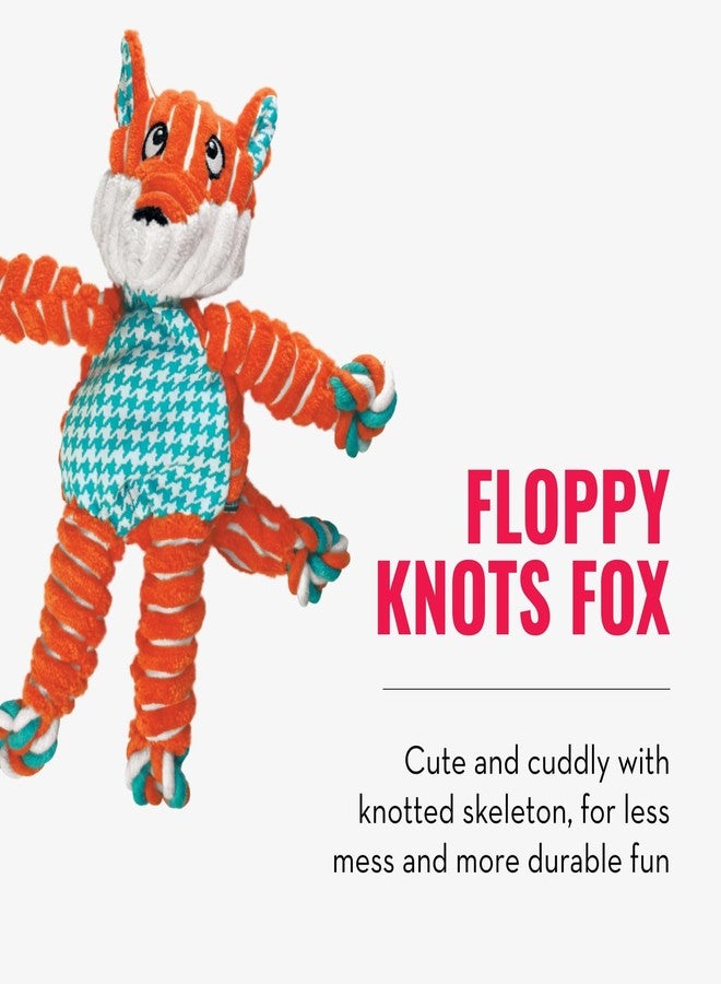 كونج كرات كونغ المرنة والعقد المميزة (عبوتان) - لعبة كلاب معقودة تحفز اللعب وتلبي الغرائز - مستلزمات كلاب بحشوة قليلة - كرات ألعاب كلاب قوية للعب الجلب - ثعلب، للكلاب الكبيرة - Image 5