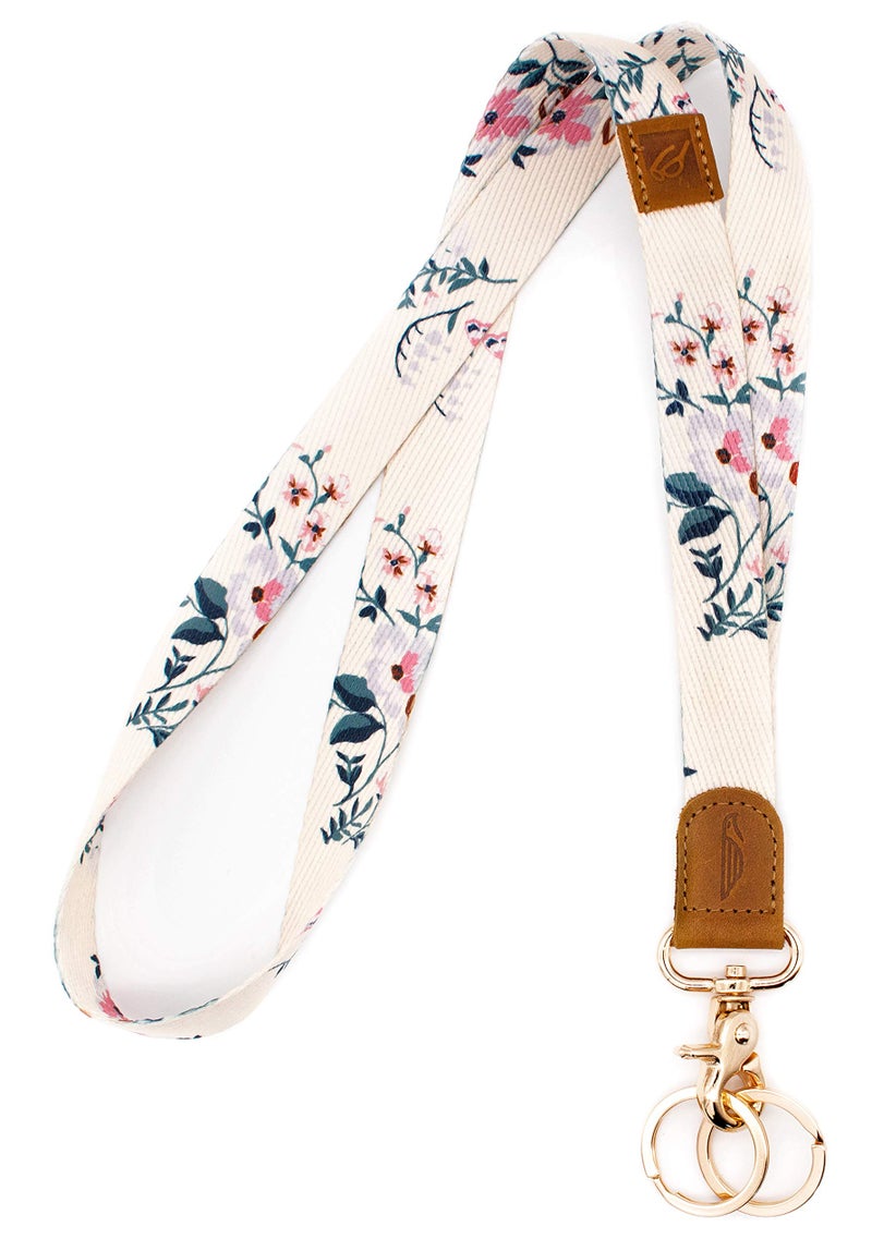 POCKT Cool Neck Lanyard for Keys, Wallets and ID Badge Holders, Key Chain Holder for Men and Women | Bloom - Image 1
