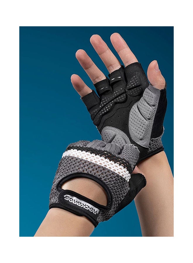 Rockbros Half Finger Cycling  Training MTB Knitted Gloves 8-8.5cm - Image 2