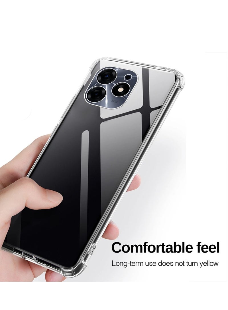 Techie غطاء حماية زاوية TPU لهاتف Itel S23 Plus مع حماية عدسة الكاميرا وغطاء خلفي شفاف - Image 3