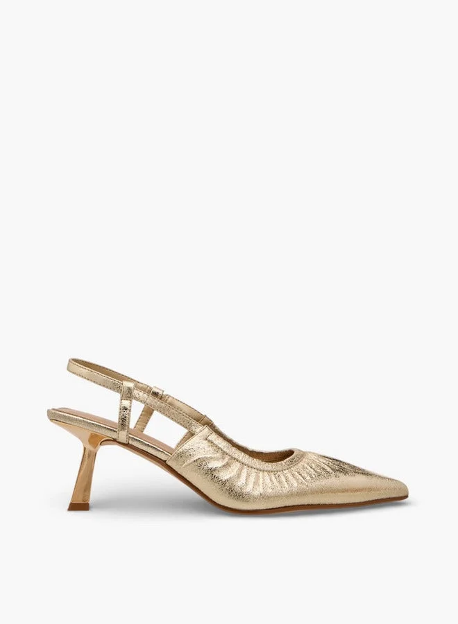Flora Bella Women Cone Heel Slingback Shoes