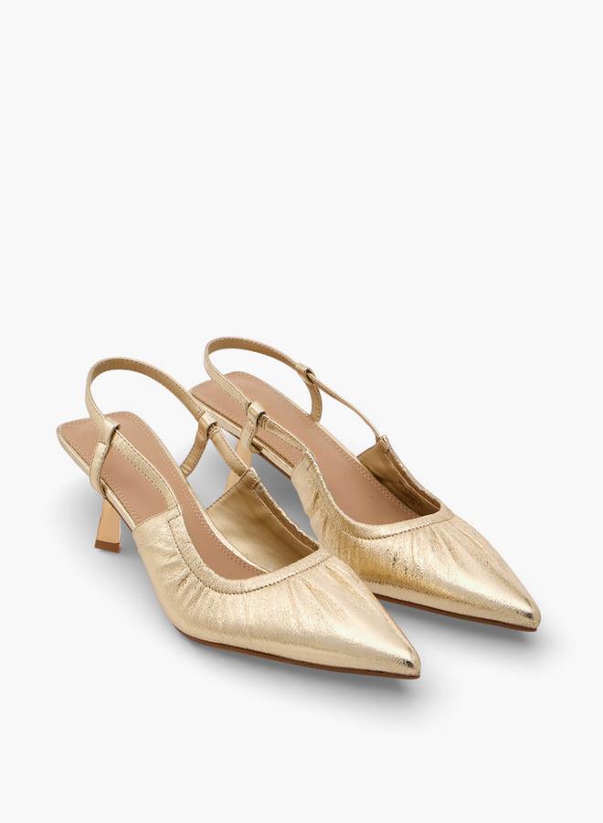 Flora Bella By Shoexpress Women Cone Heel Slingback Shoes - Image 1