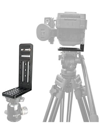 Universal L Camera Bracket with Quick Release Plate for DSLR Cameras - Vertical & Horizontal Switching for Canon, Nikon, Sony, DJI Osmo, Ronin, and Zhiyun Stabilizers & Tripods. - pzsku/ZB301ECD679ECE03BD678Z/45/1746952382/0a0e8cef-110b-45a7-ad90-fc04cd4a4924