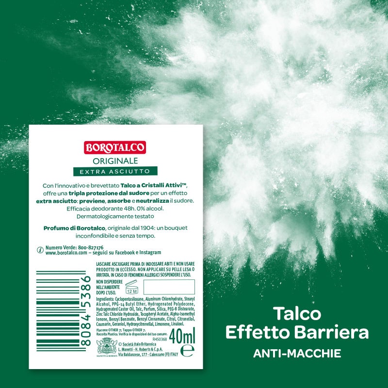 Borotalco: Deo Stick"original microtalc" 40 ml (1.35 fl.oz) - Image 2