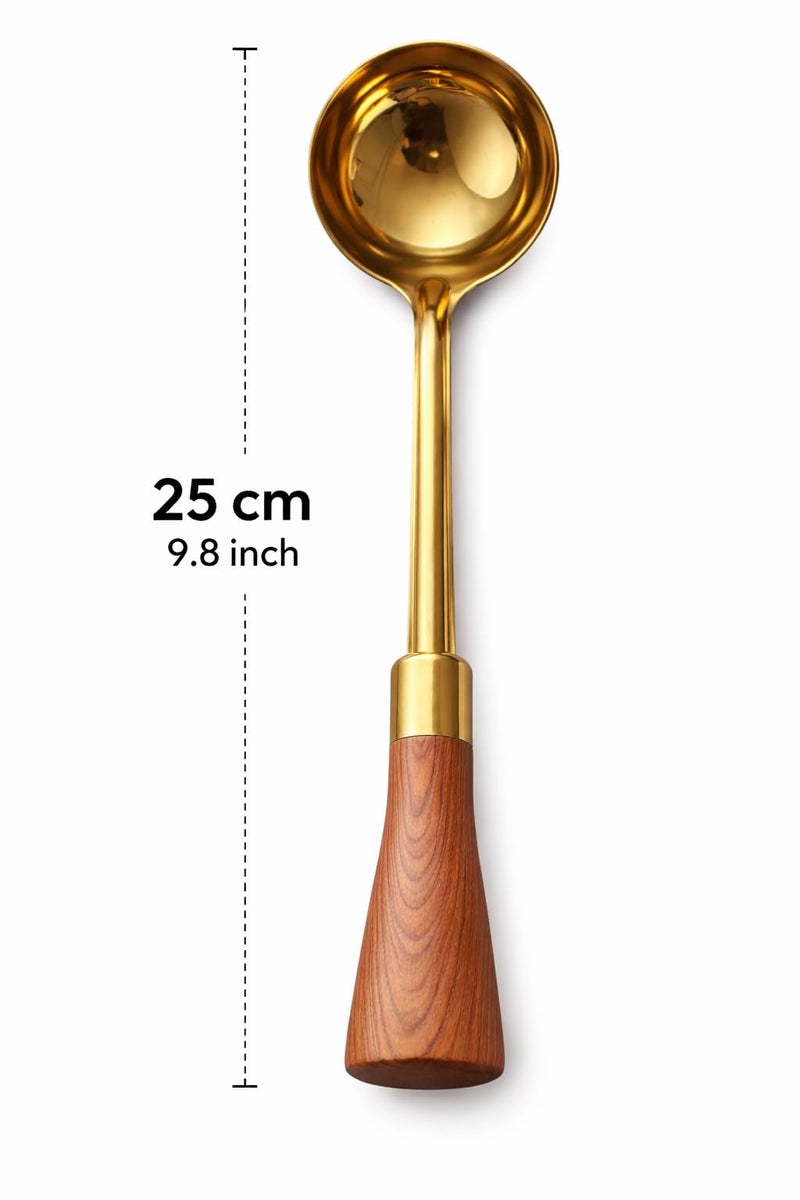 Stainless Steel Kitchen Utensil, Heat Resistant, Ergonomic Handle, for Frying, Serving and Cooking, Dishwasher Safe (Soup Ladle) - Image 4