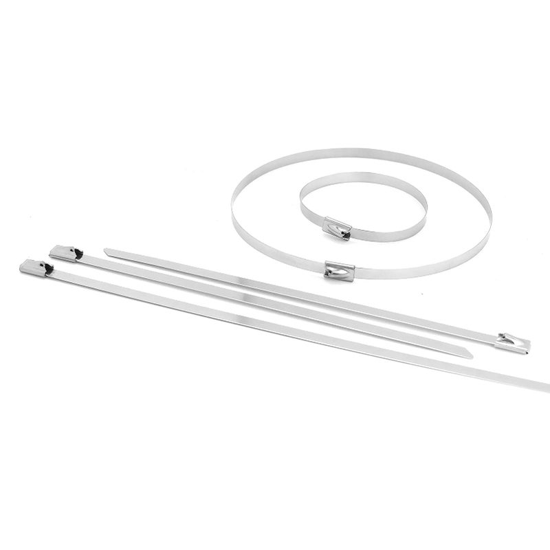 Mamfous 5.9 Inch Metal Zip Ties Heavy Duty 304 Stianless Steel Multi-Purpose Self Locking Cable Ties For Exhaust Wrap & Outdoor & Chain Link Fence & Garden(5.9) - Image 2