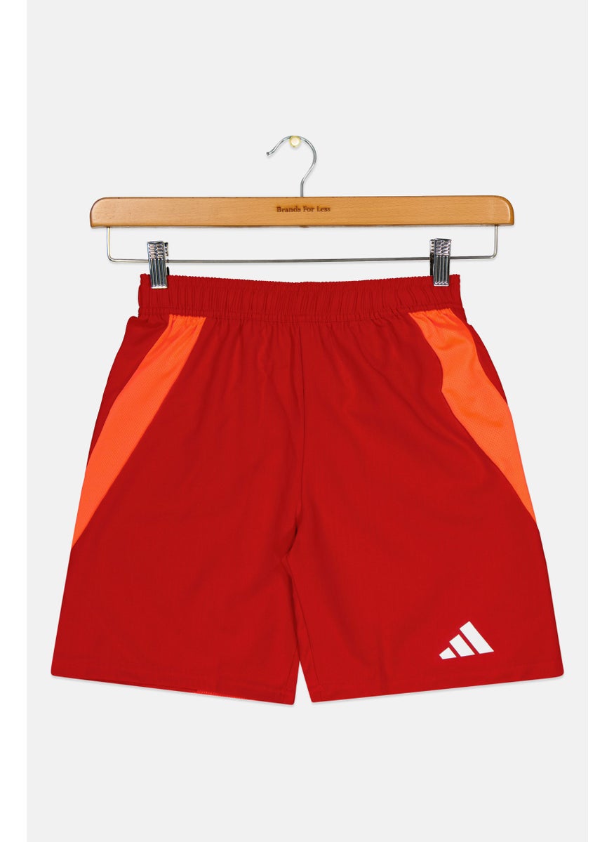 Adidas Kids Boy Sportswear Fit Training Shorts, Orange  - Image 1