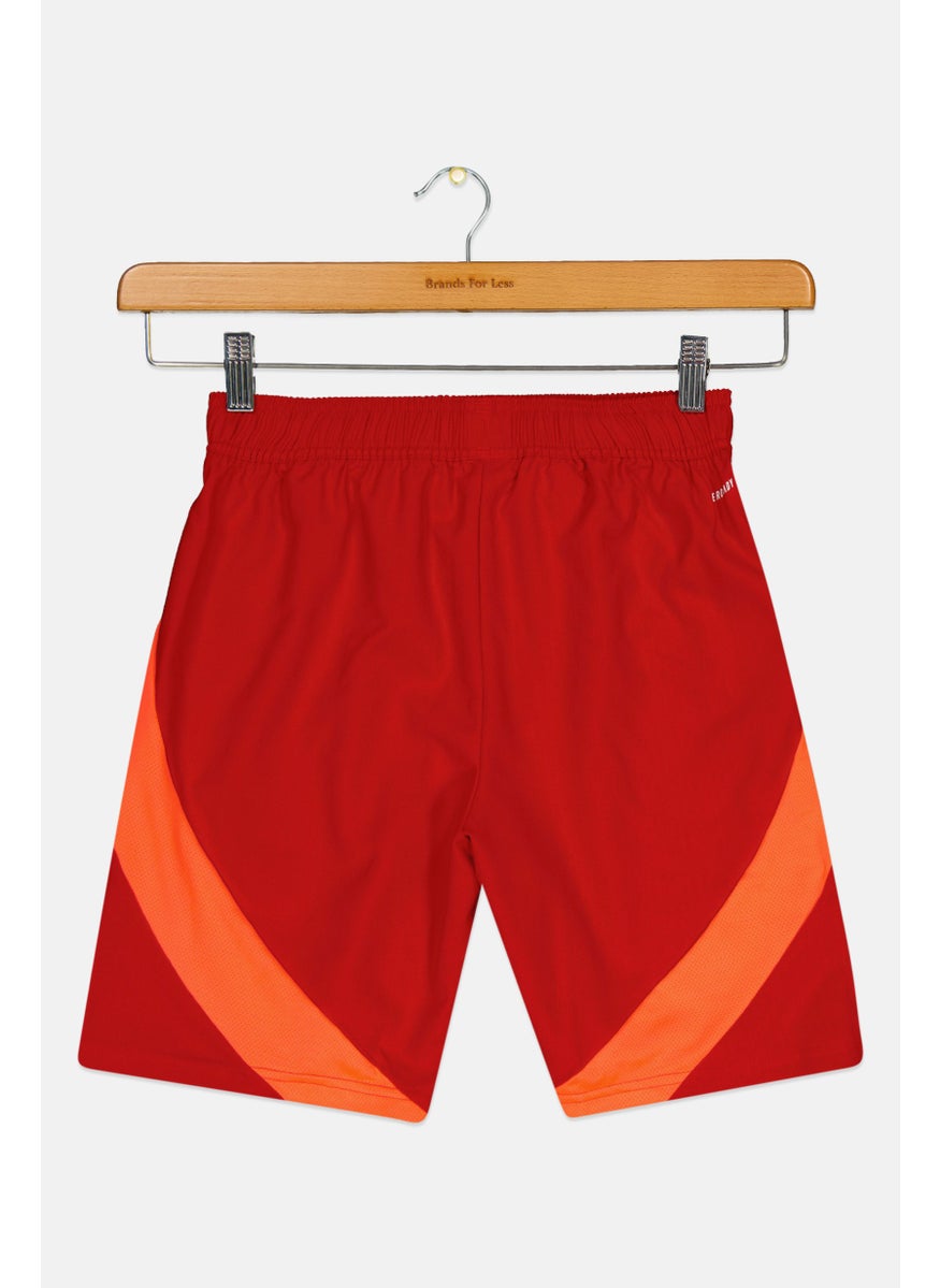 Adidas Kids Boy Sportswear Fit Training Shorts, Orange  - Image 2