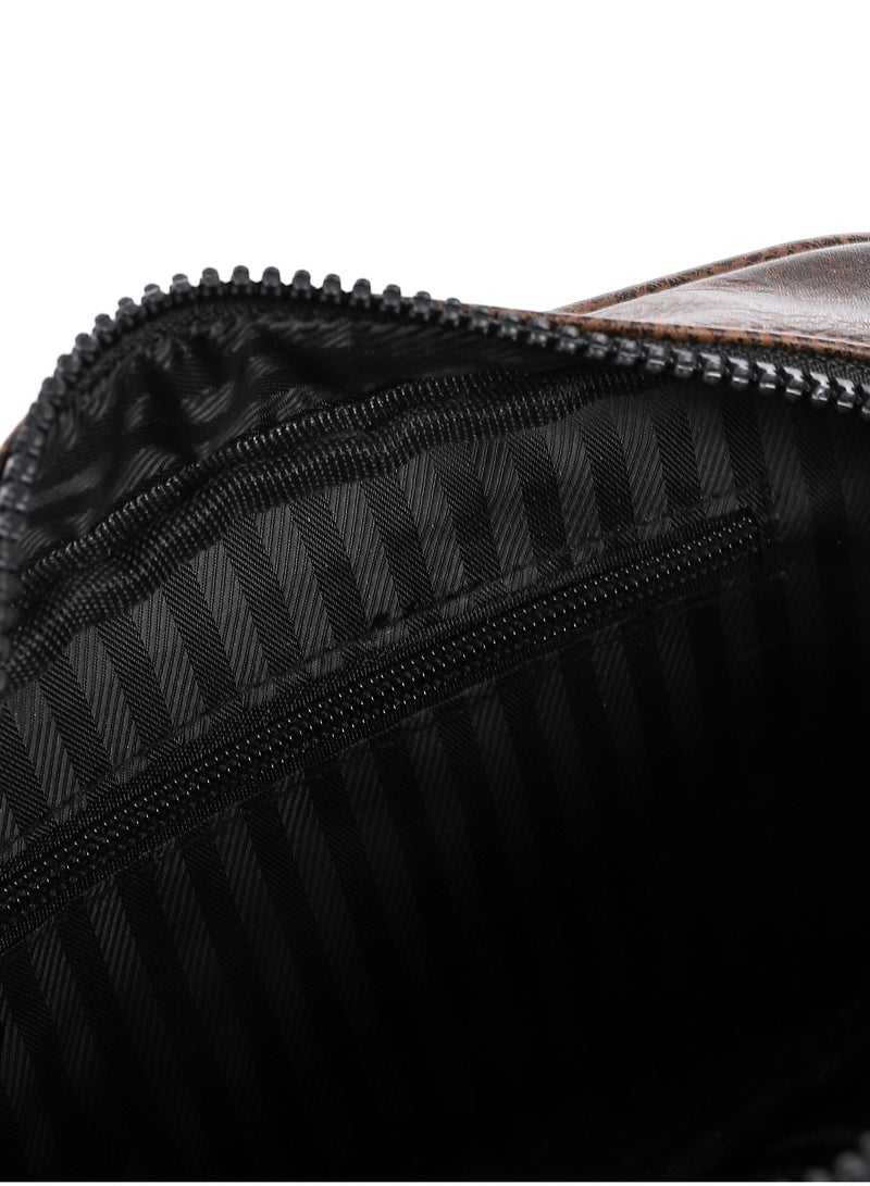 Crossland CROSSLAND PU Leather Clutch Handbag - Crossbody Bag For Men With Zipper Closure - Image 5