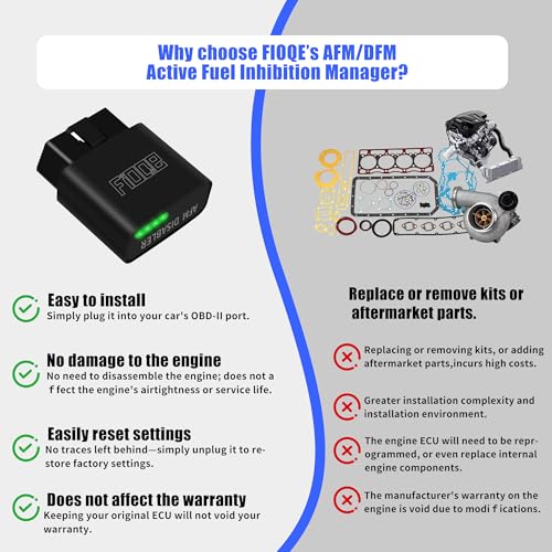 FIOQE AFM Disabler, Active Fuel Management AFM/DFM Disable Device for GM V6 V8, AFM Disabler 5.3 Silverado for Chevy GMC Sierra Yukon Cadillac Escalade Tahoe 4.3L 5.3L 6.0L 6.2L - Image 4
