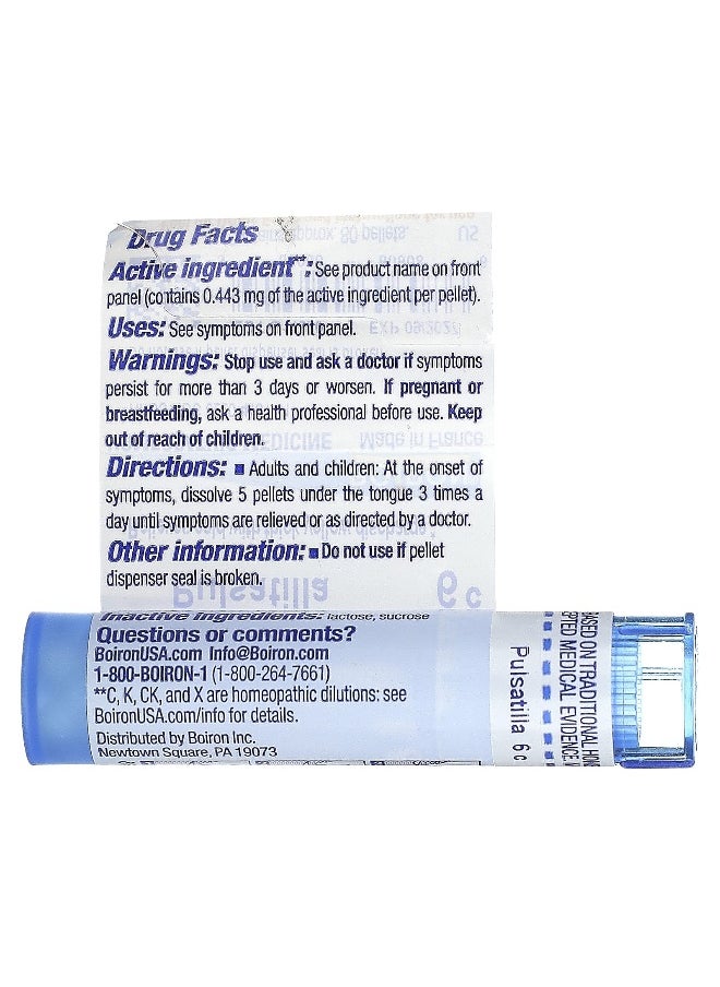 Boiron Boiron, Pulsatilla, 6C, Cold Relief, Approx 80 Pellets  - Image 2