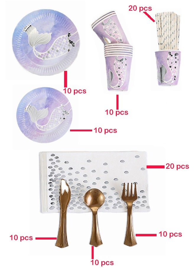 ZCM-HAPPY - 90 Piece Hot Stamped Disposable Tableware Set for Special Occasions - Image 1