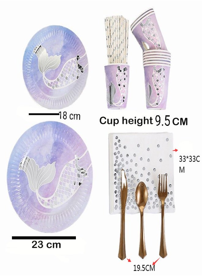 ZCM-HAPPY - 90 Piece Hot Stamped Disposable Tableware Set for Special Occasions - Image 1