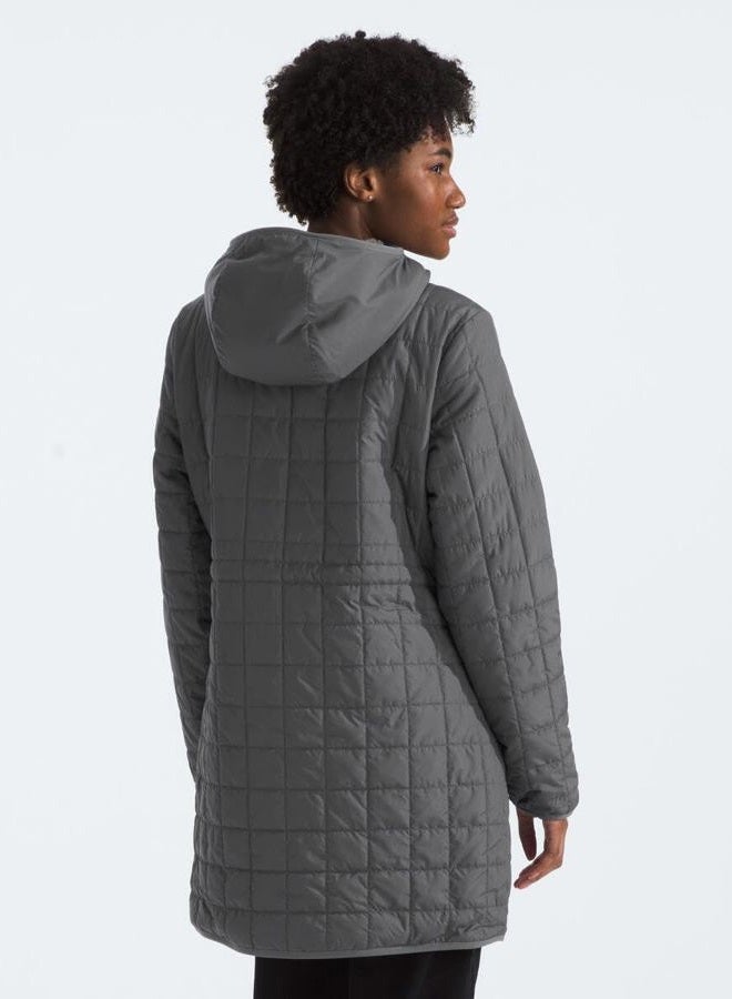 THE NORTH FACE Women's Junction Insulated Parka | Winter Jacket Packed with Insulation, Water Repellent Finish & Secure Zip Hand Pockets, Smoked Pearl, X-Small - Image 4