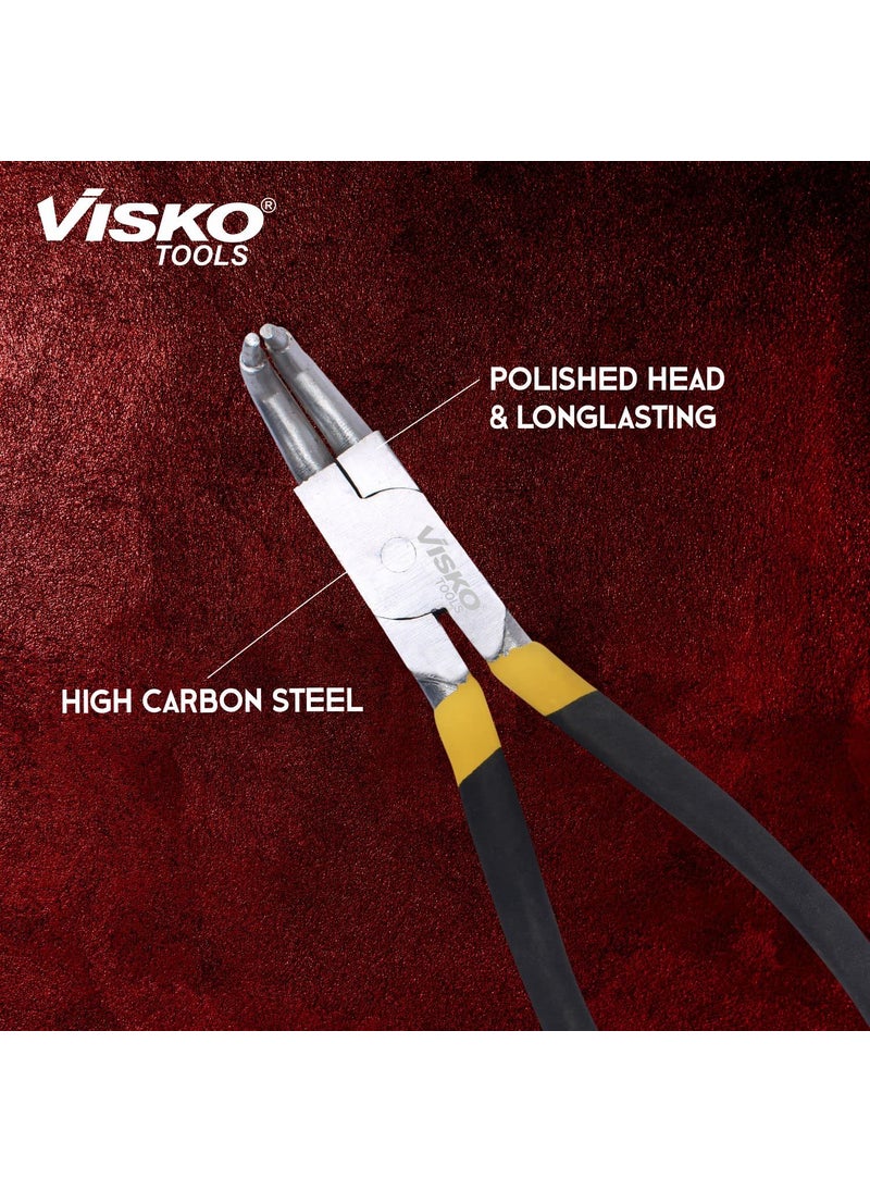Visko Tools VISKO 211 12 CirClip Plier Internal Bend Cutting player Cutting plier Pliers Pliers for Home Player Tools Combination plier Pliers for electrical Work Black House Hold Equipment  - Image 2