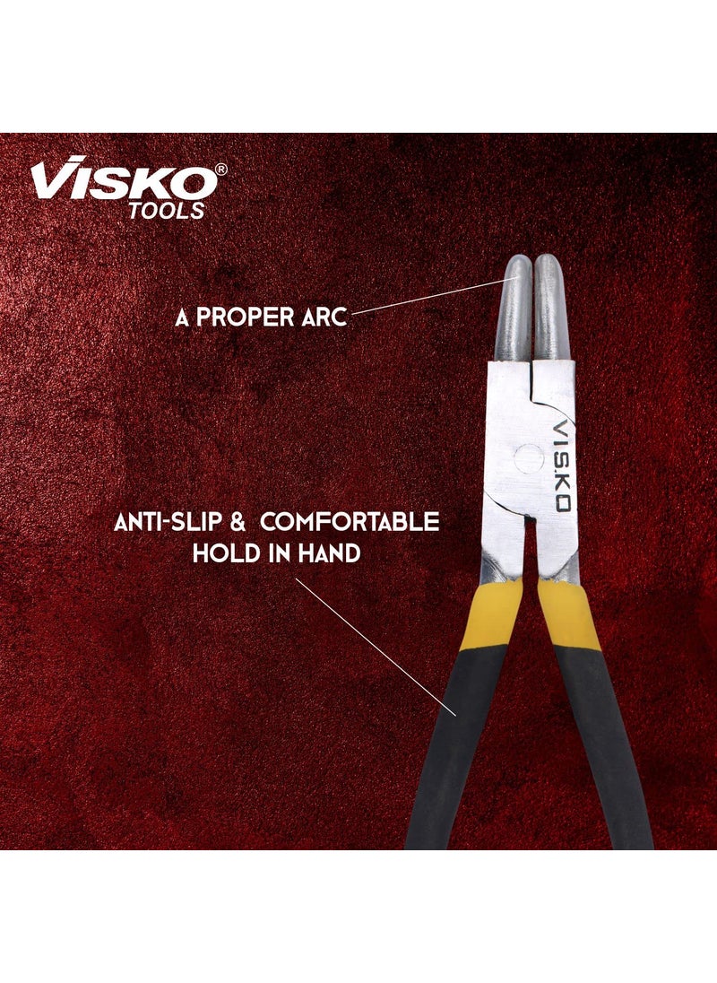 Visko Tools VISKO 211 12 CirClip Plier Internal Bend Cutting player Cutting plier Pliers Pliers for Home Player Tools Combination plier Pliers for electrical Work Black House Hold Equipment  - Image 3