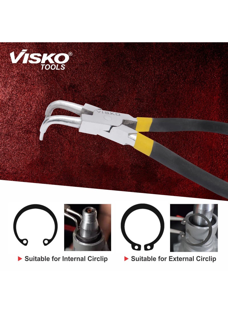 Visko Tools VISKO 211 12 CirClip Plier Internal Bend Cutting player Cutting plier Pliers Pliers for Home Player Tools Combination plier Pliers for electrical Work Black House Hold Equipment  - Image 5
