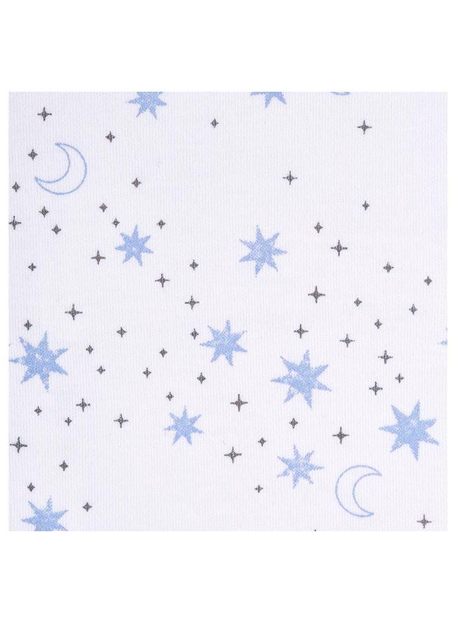 Halo Baby Sleeping Bag Swaddle, 1.5 Tog Sleepsack, 100% Cotton, Blue Moons Sleeping Sack For Newborn Babies, Easy Zip Access Nappy Change, Wearable Blanket Grow Bag, Boys And Girls, 3 - 6 Months - Image 3