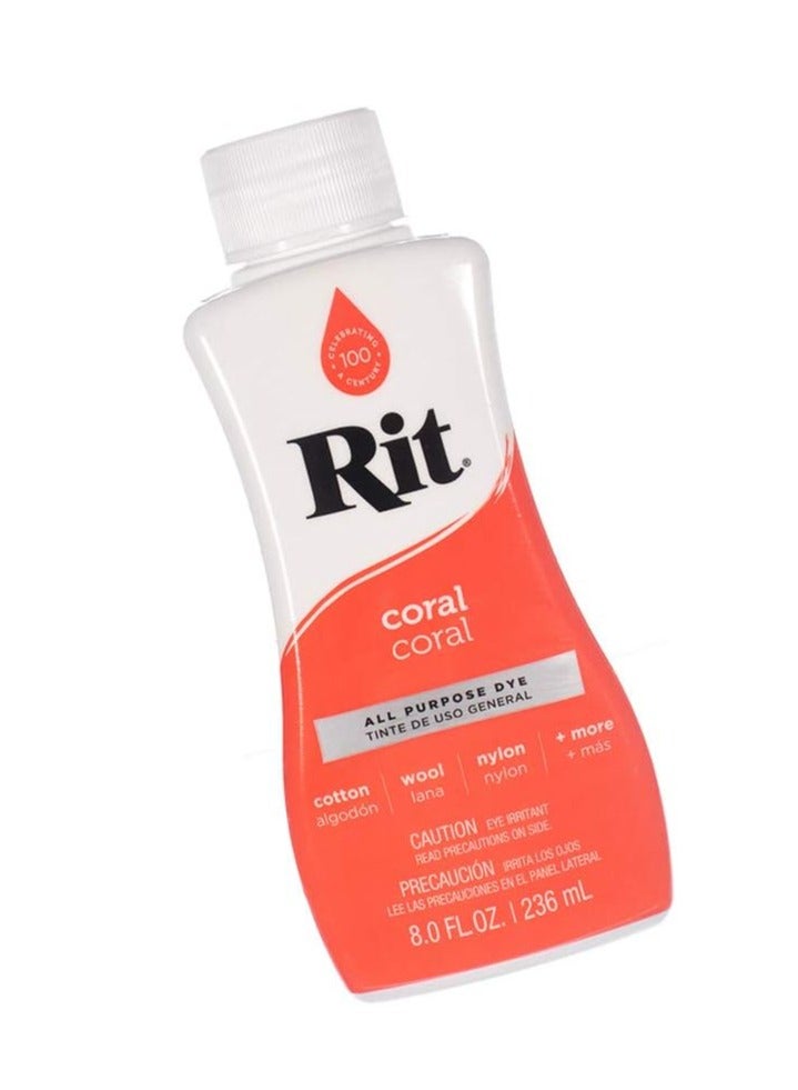 Rit All-Purpose Liquid Dye, Coral - Image 2