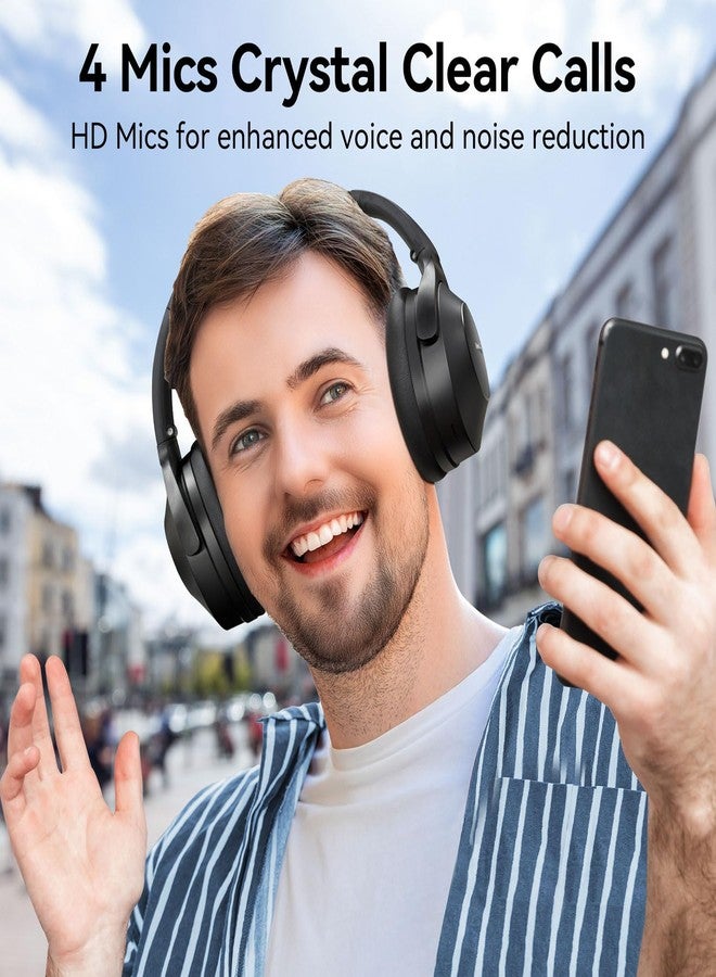 إيرفن سماعات بلوتوث EarFun Wave Life، سماعات هجينة مانعة للضوضاء، 4 ميكروفونات بتقنية الذكاء الاصطناعي ENC، صوت جهير عميق، بلوتوث 5.4، مدة تشغيل تصل إلى 60 ساعة، اتصال متعدد النقاط، تطبيق - Image 4